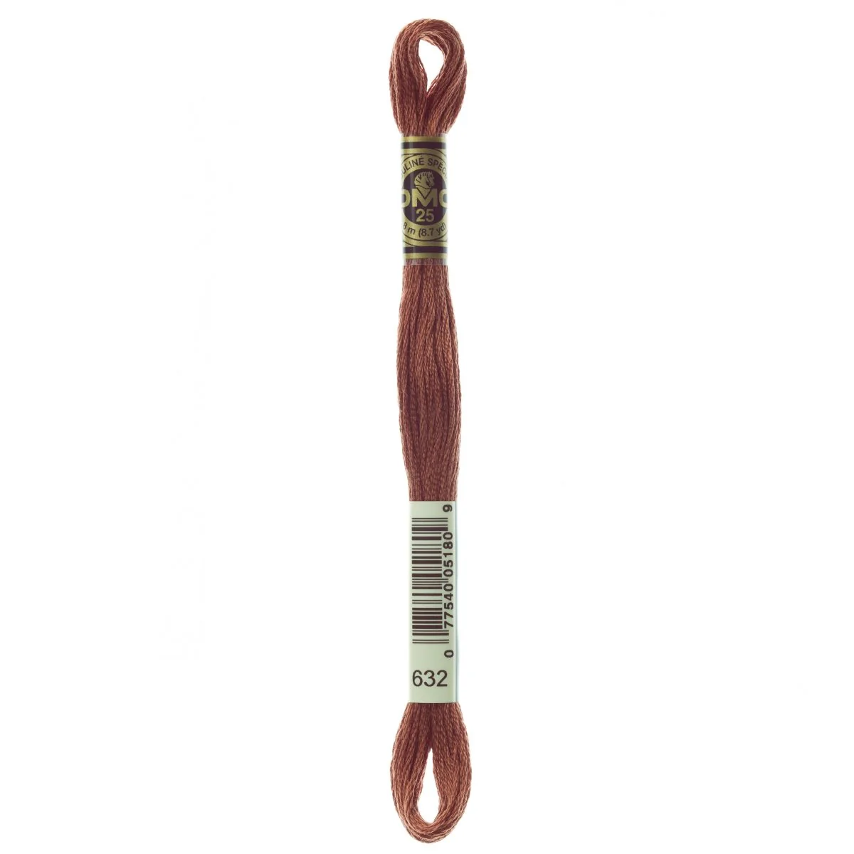 DMC 6-Strand Cotton Embroidery Floss 8.7yd - 632 Ultra Very Dark Desert Sand