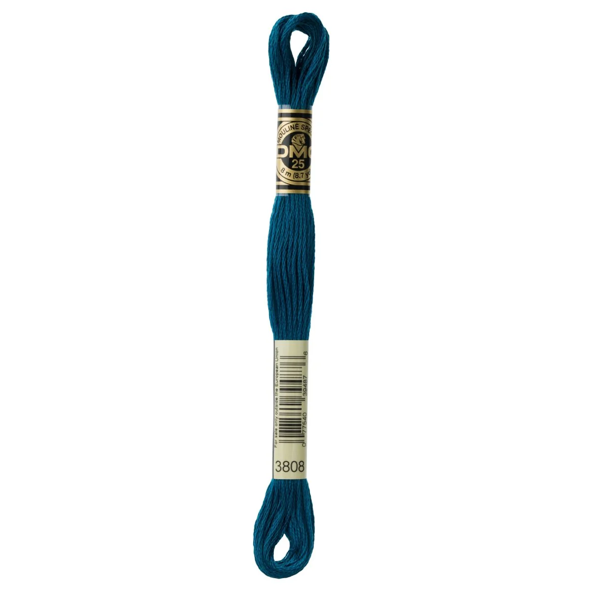 DMC 6-Strand Cotton Embroidery Floss 8.7yd - 3808 Ultra Very Dark Turquoise