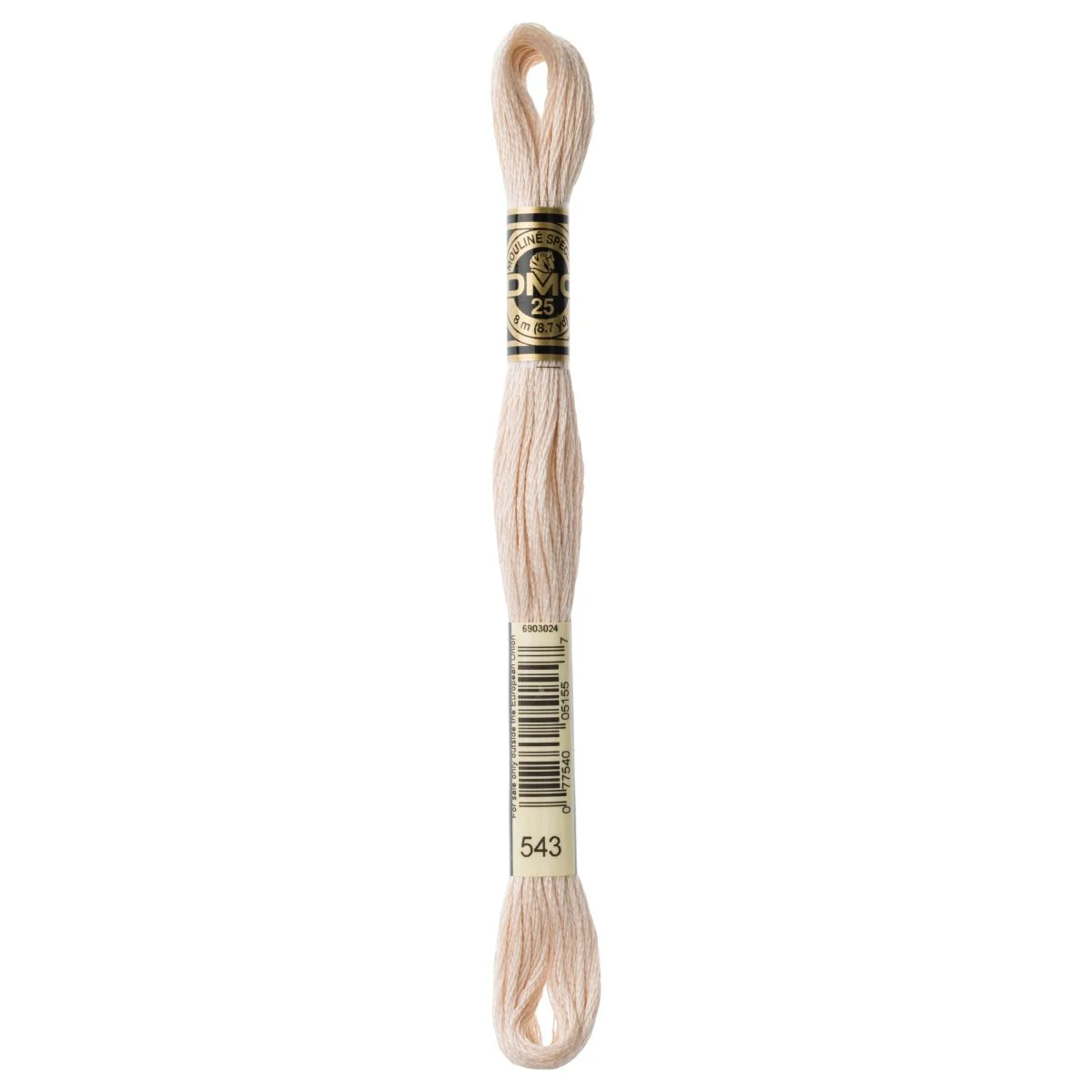DMC 6-Strand Cotton Embroidery Floss 8.7yd - 543 Ultra Very Light Beige Brown