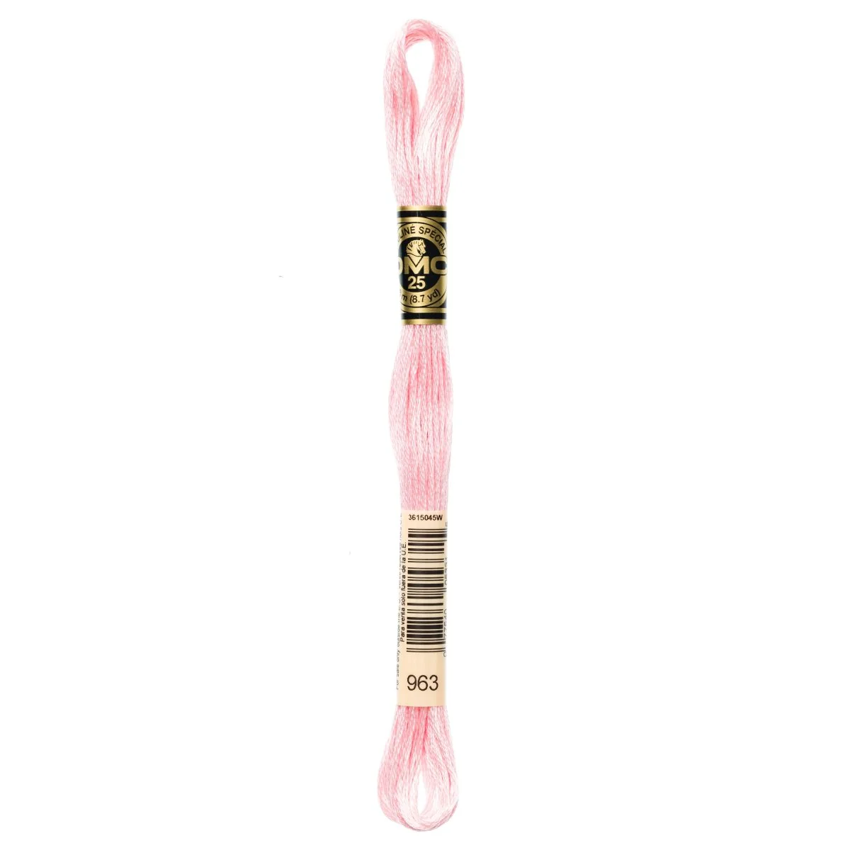DMC 6-Strand Cotton Embroidery Floss 8.7yd - 963 Ultra Very Light Dusty Rose