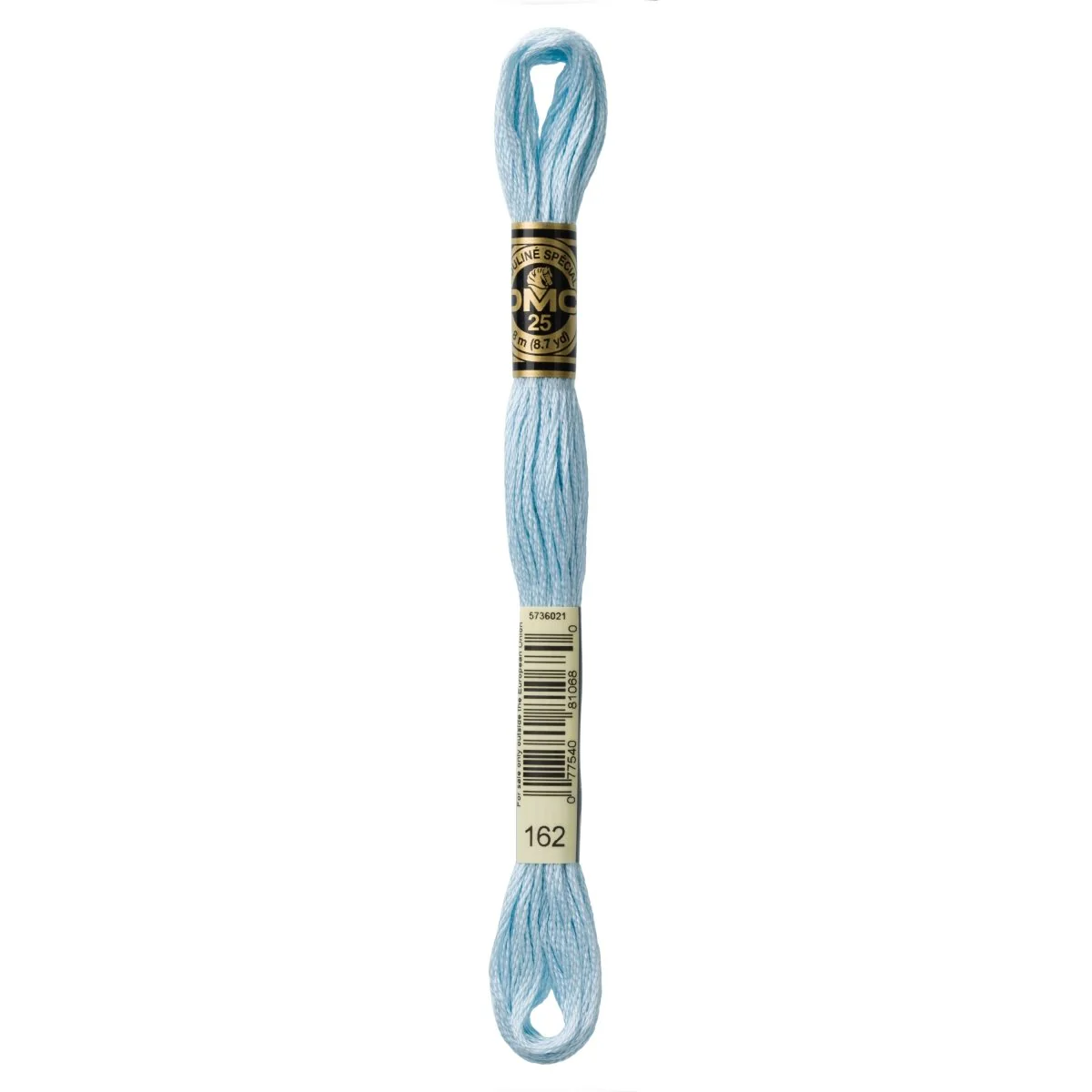 DMC 6-Strand Cotton Embroidery Floss 8.7yd - 162 Ultra Very Light Blue