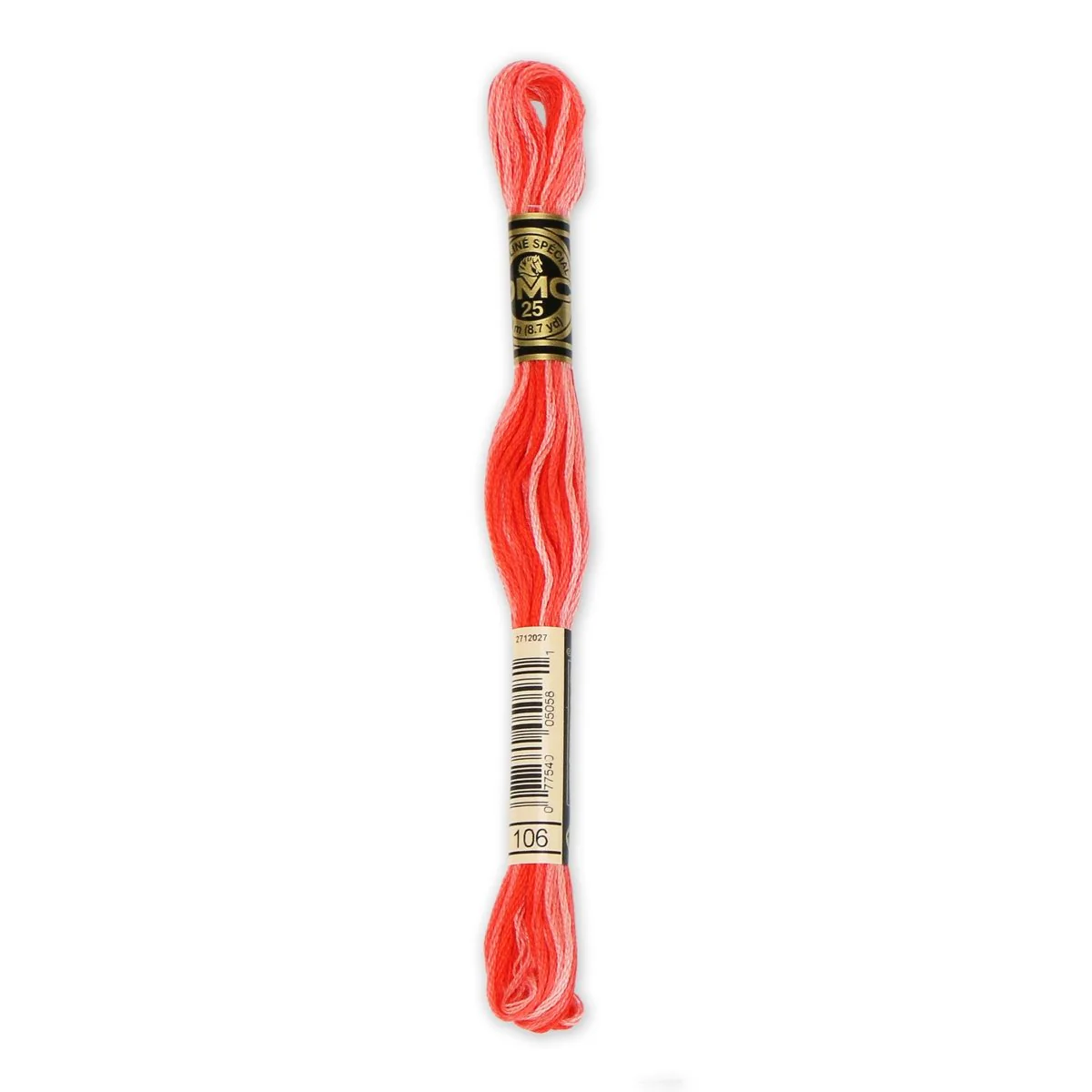 DMC 6-Strand Cotton Embroidery Floss 8.7yd - 106 Variegated Coral
