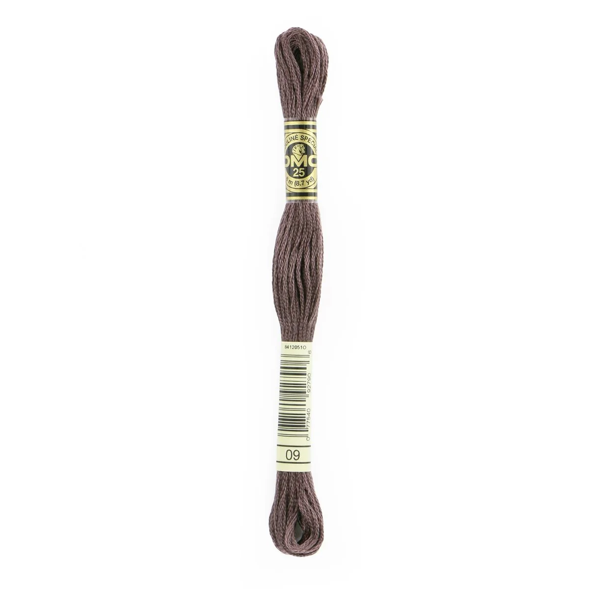 DMC 6-Strand Cotton Embroidery Floss 8.7yd - 9 Very Dark Cocoa