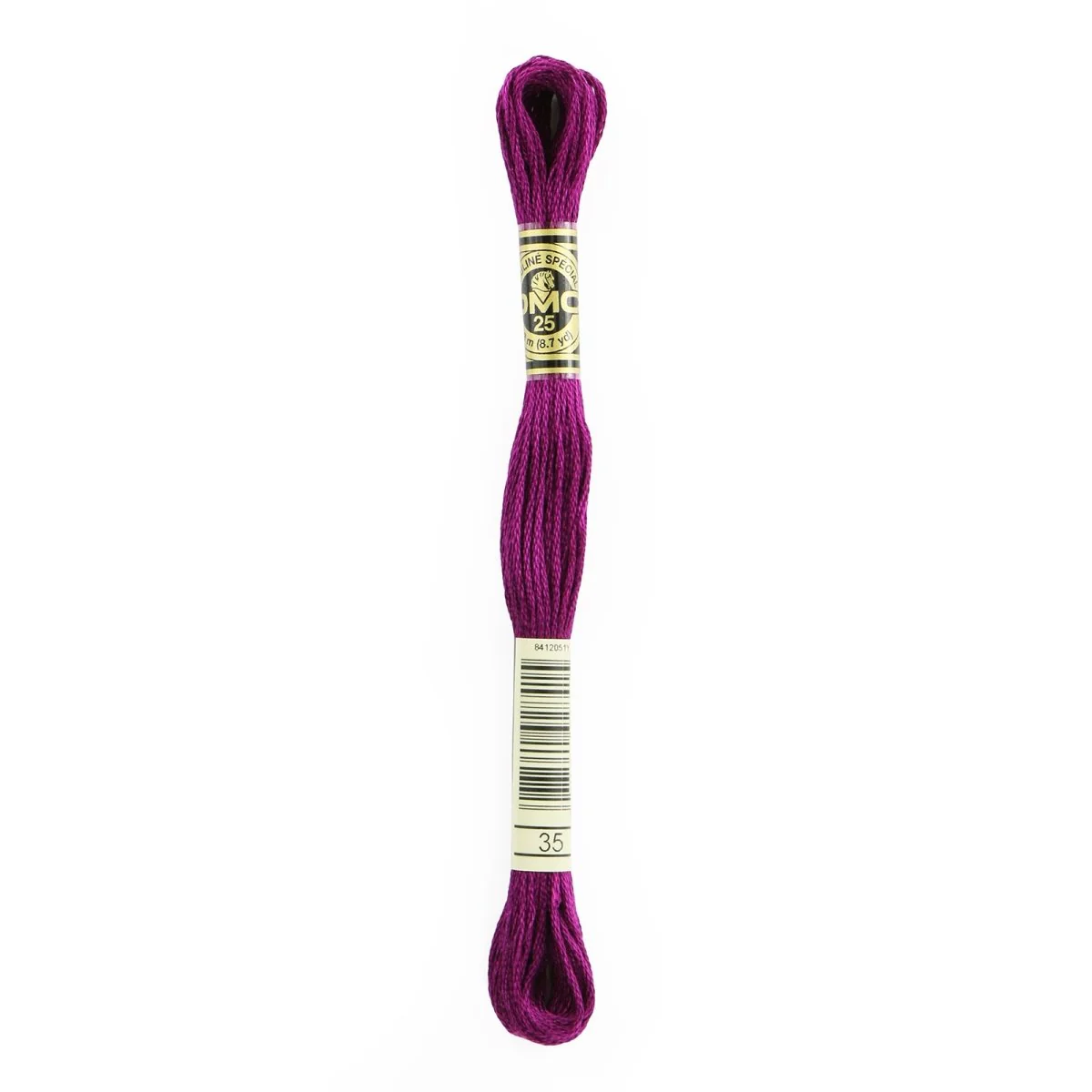 DMC 6-Strand Cotton Embroidery Floss 8.7yd - 35 Very Dark Fuchsia