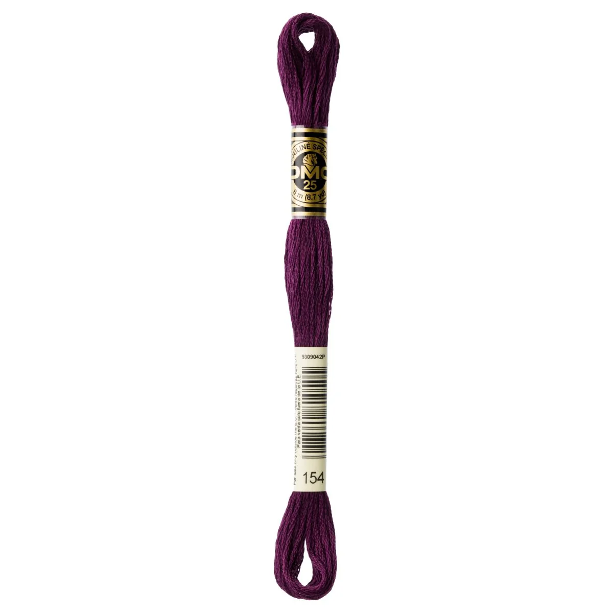 DMC 6-Strand Cotton Embroidery Floss 8.7yd - 154 Very Dark Grape-Darker than 38