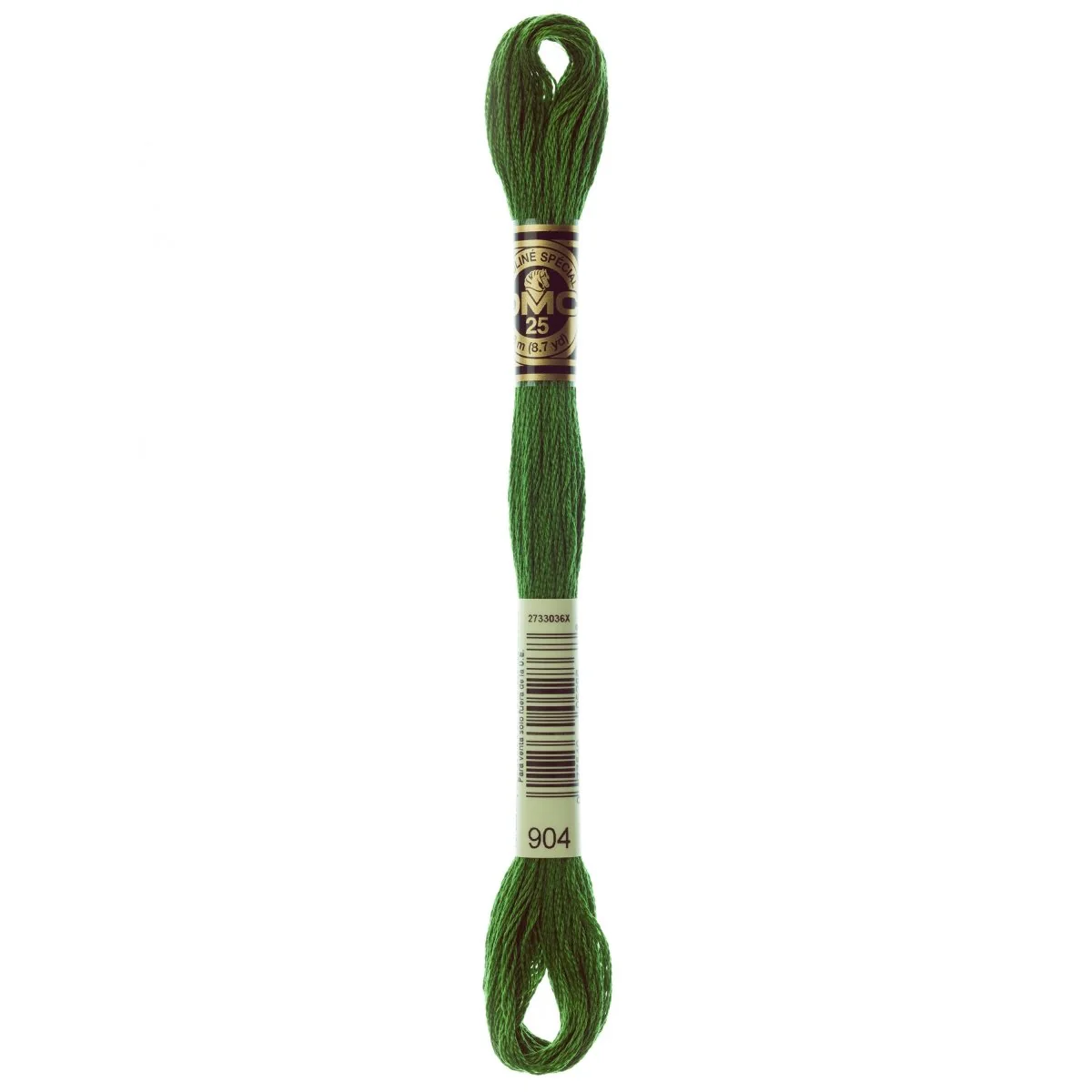 DMC 6-Strand Cotton Embroidery Floss 8.7yd - 904 Very Dark Parrot Green