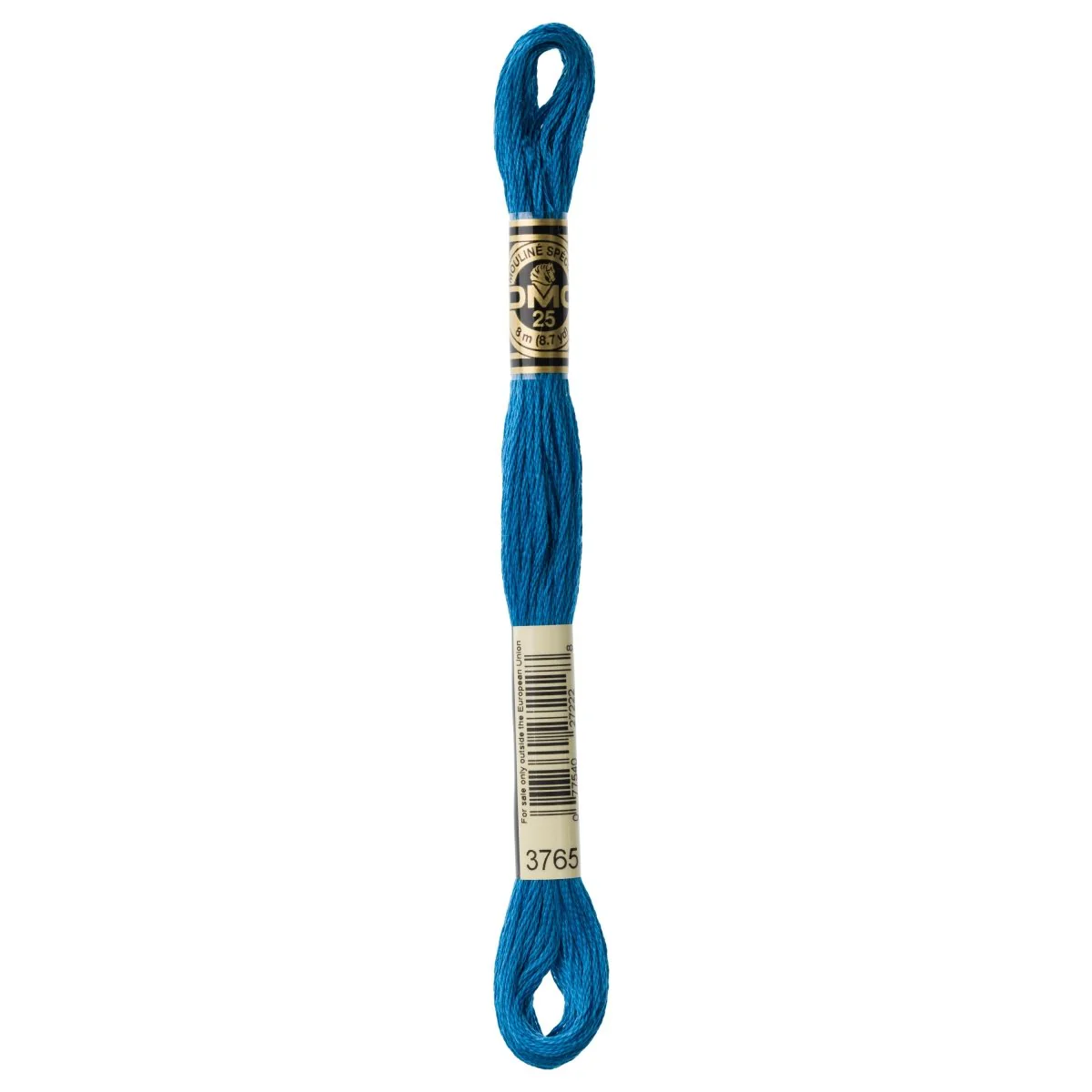 DMC 6-Strand Cotton Embroidery Floss 8.7yd - 3765 Very Dark Peacock Blue