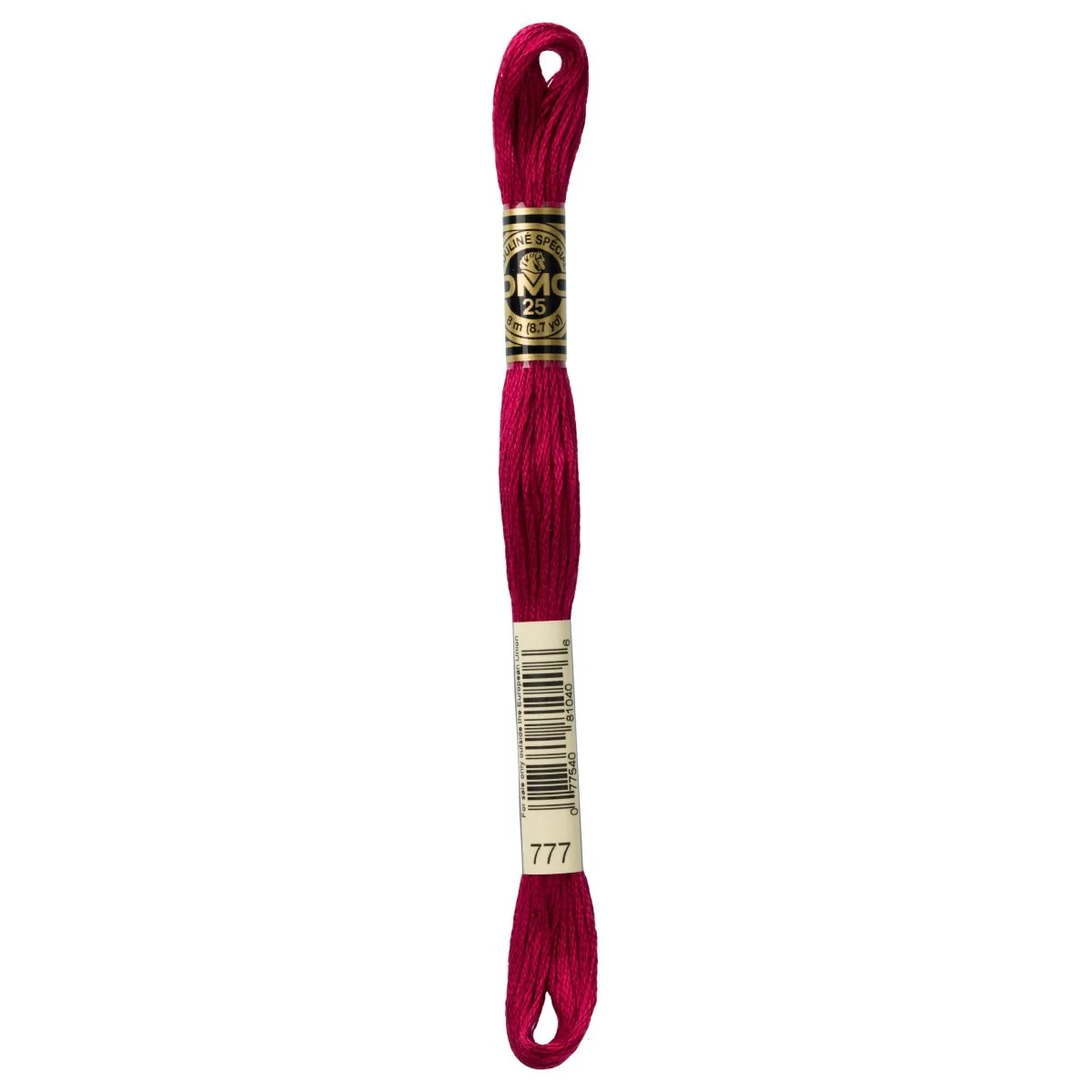 DMC 6-Strand Cotton Embroidery Floss 8.7yd - 777 Very Dark Raspberry (Darker than 3831)