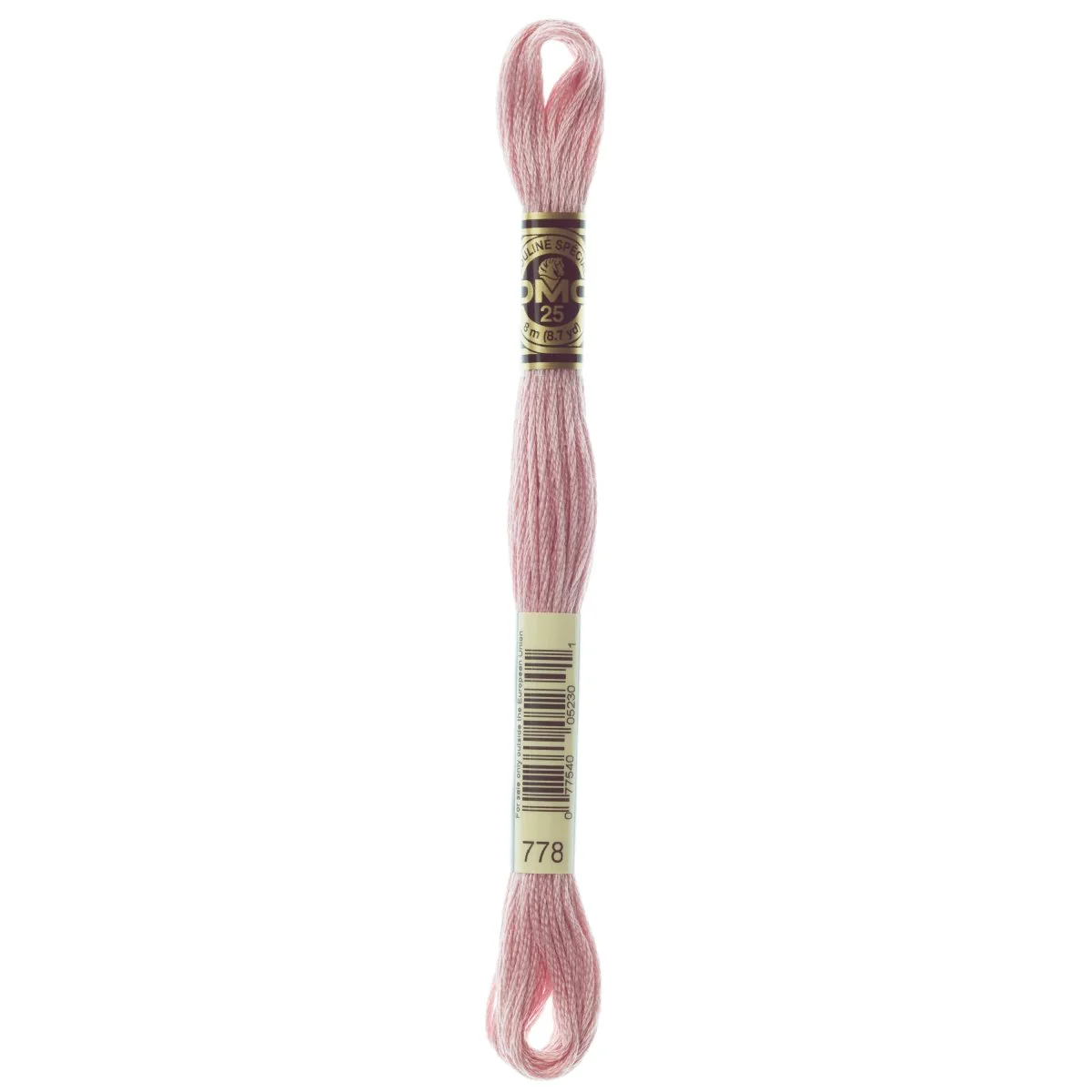 DMC 6-Strand Cotton Embroidery Floss 8.7yd - 778 Very Light Antique Mauve