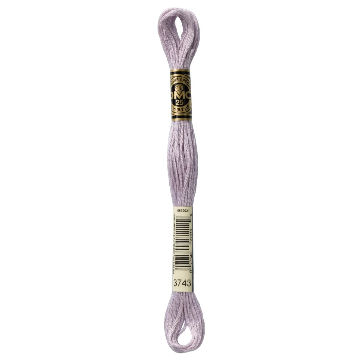 DMC 6-Strand Cotton Embroidery Floss 8.7yd - 3743 Very Light Antique Violet