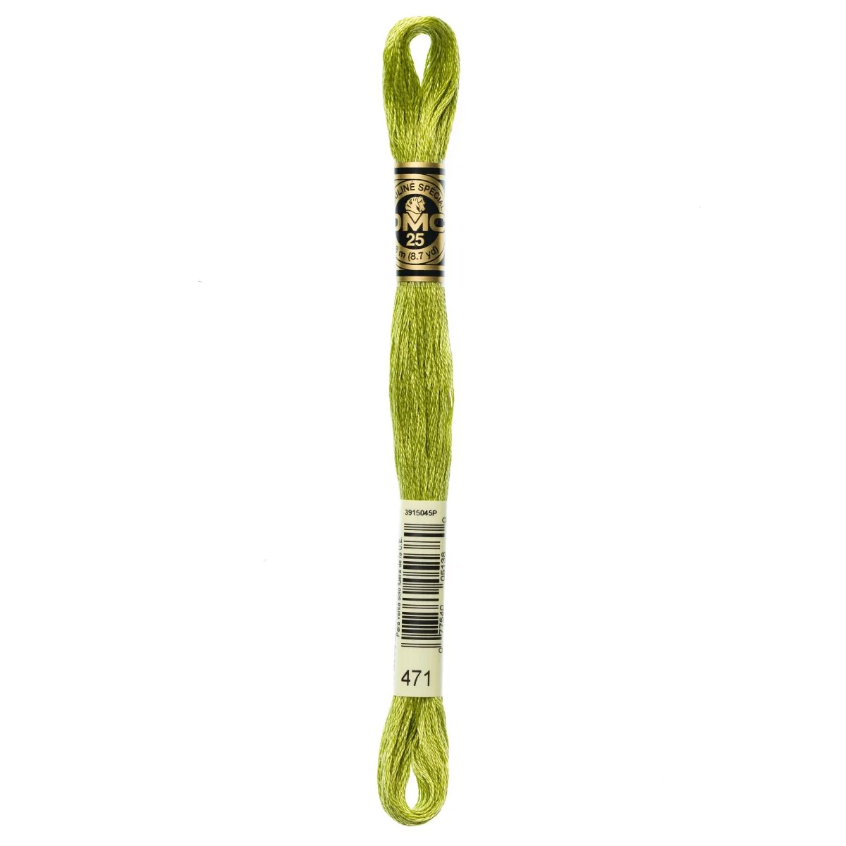 DMC 6-Strand Cotton Embroidery Floss 8.7yd - 471 Very Light Avocado Green