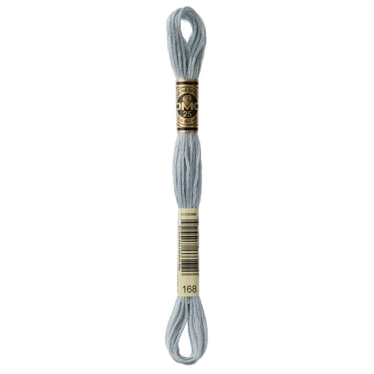 DMC 6-Strand Cotton Embroidery Floss 8.7yd - 168 Very Light Pewter
