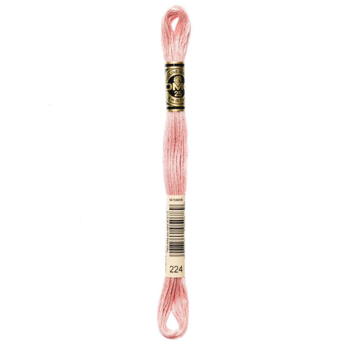 DMC 6-Strand Cotton Embroidery Floss 8.7yd - 224 Very Light Shell Pink