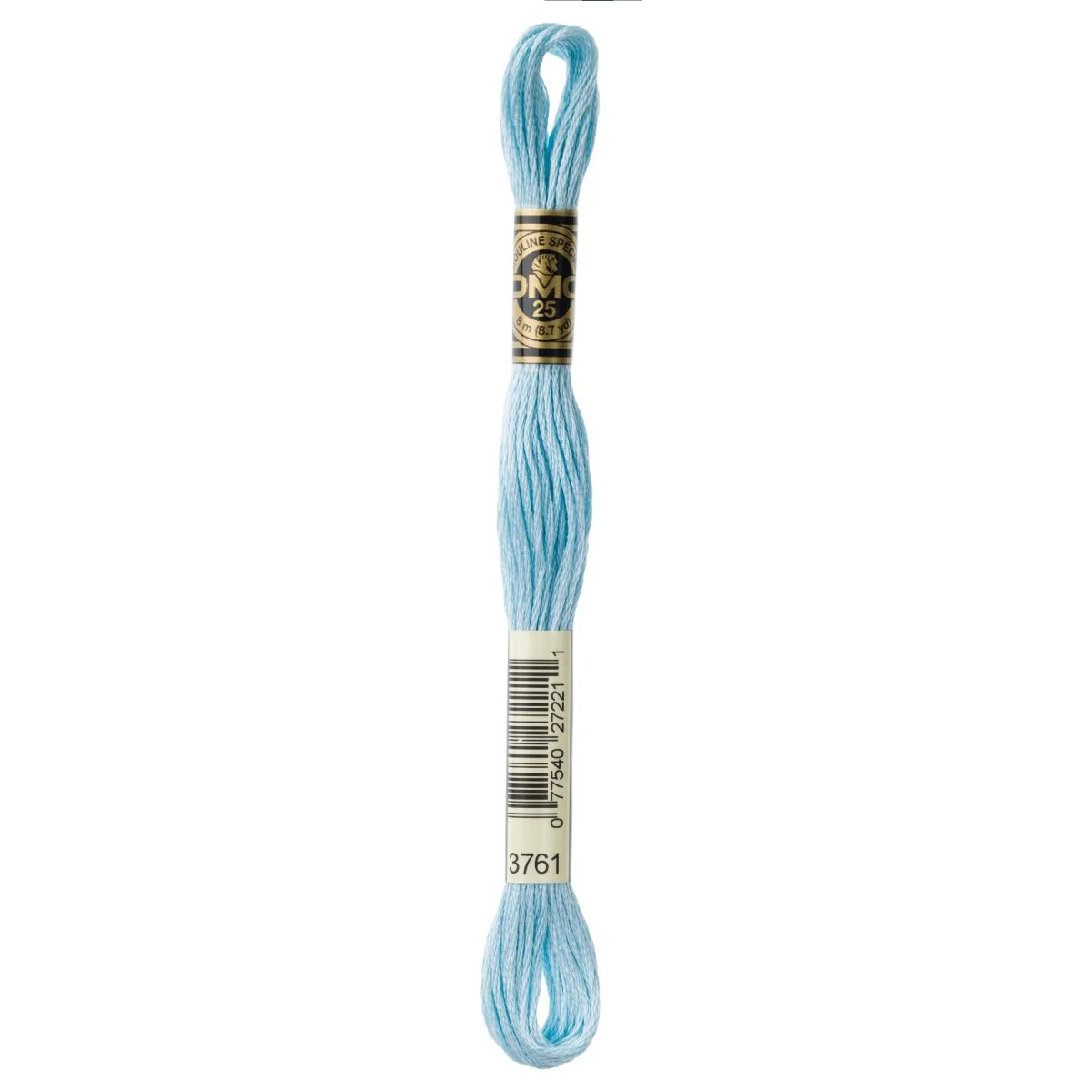 DMC 6-Strand Cotton Embroidery Floss 8.7yd - 3761 Very Light Sky Blue