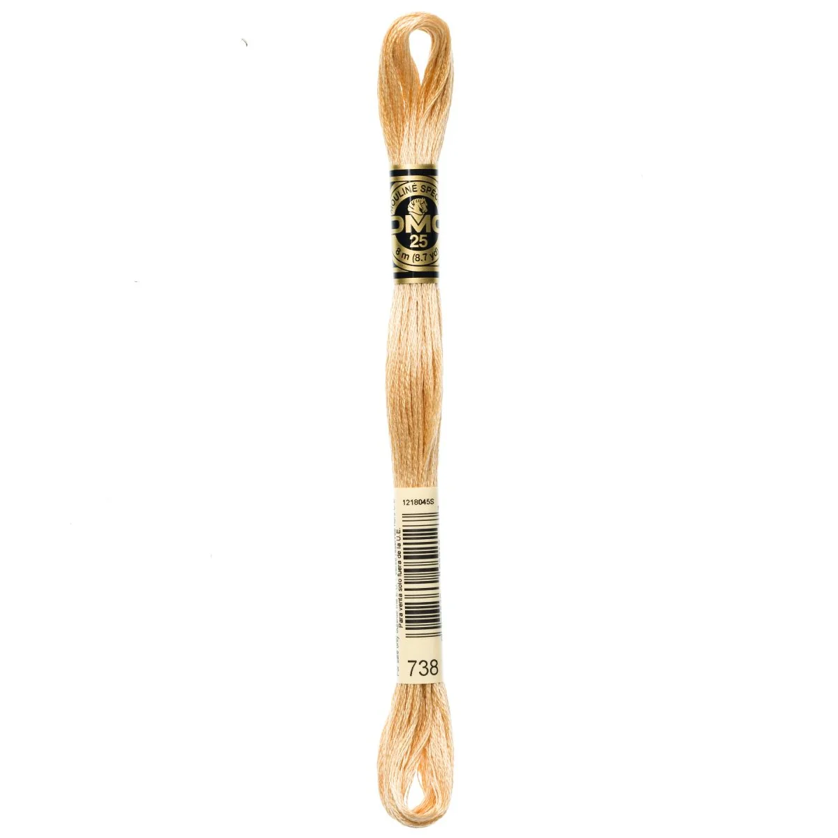 DMC 6-Strand Cotton Embroidery Floss 8.7yd - 738 Very Light Tan