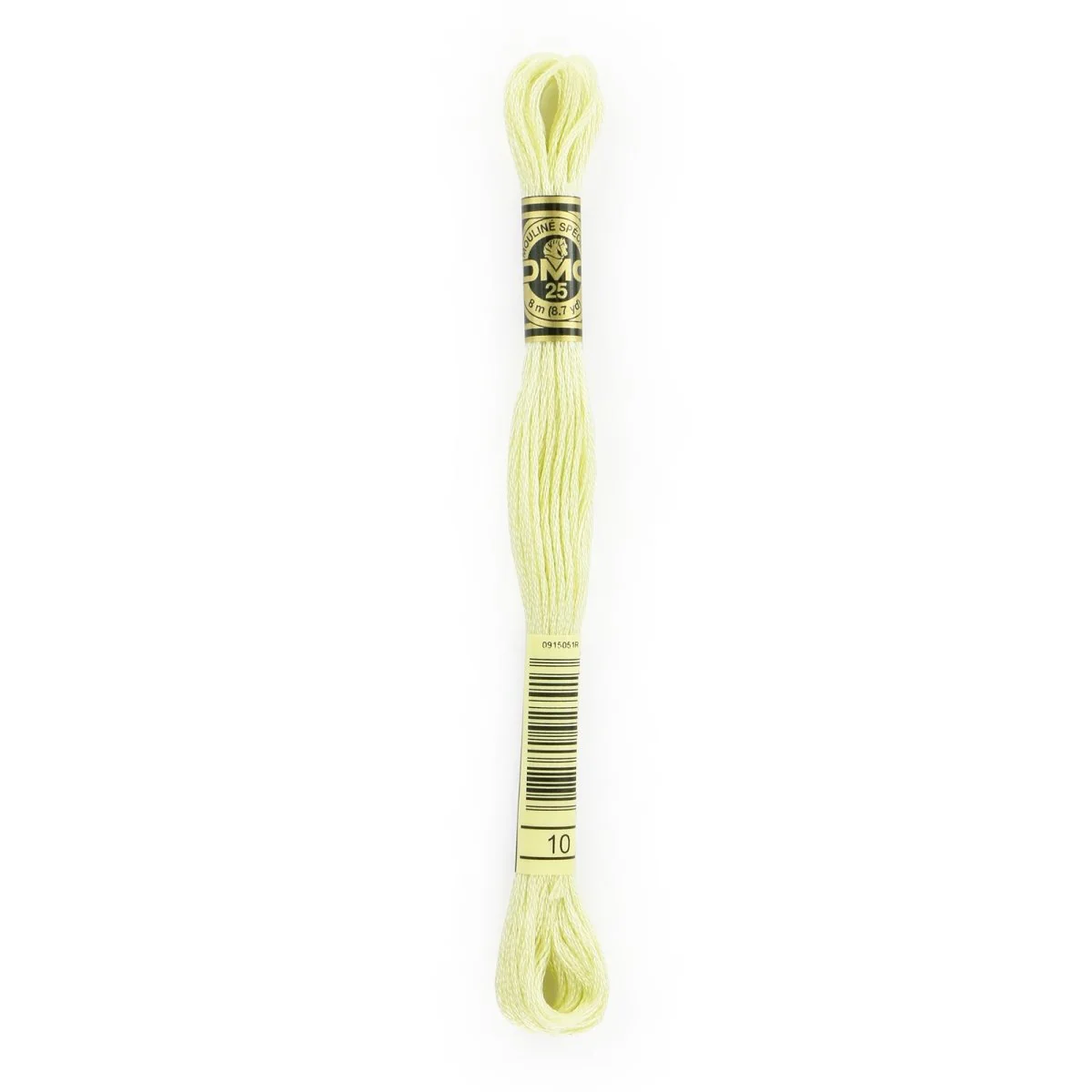 DMC 6-Strand Cotton Embroidery Floss 8.7yd - 10 Very Light Tender Green