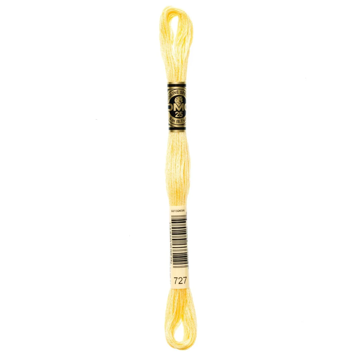 DMC 6-Strand Cotton Embroidery Floss 8.7yd - 727 Very Light Topaz