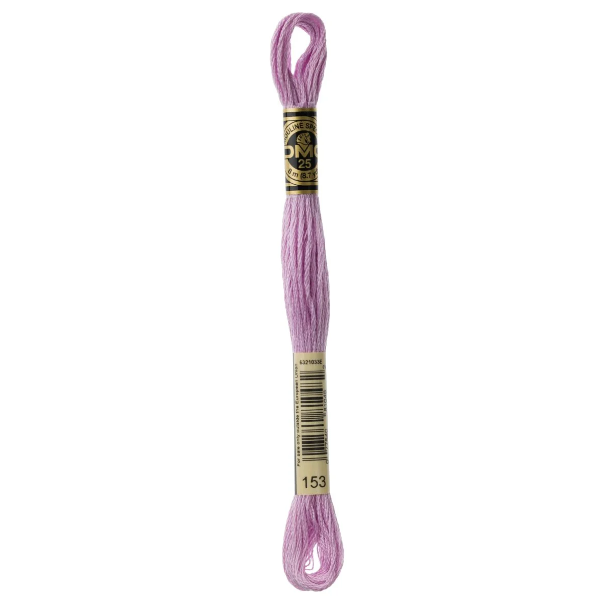 DMC 6-Strand Cotton Embroidery Floss 8.7yd - 153 Very Light Violet-Lighter than