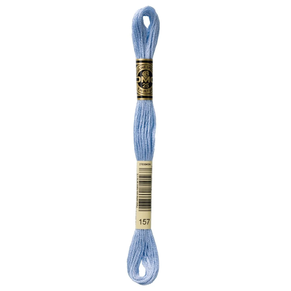 DMC 6-Strand Cotton Embroidery Floss 8.7yd - 157 Very Lt. Cornflower Blue-Light