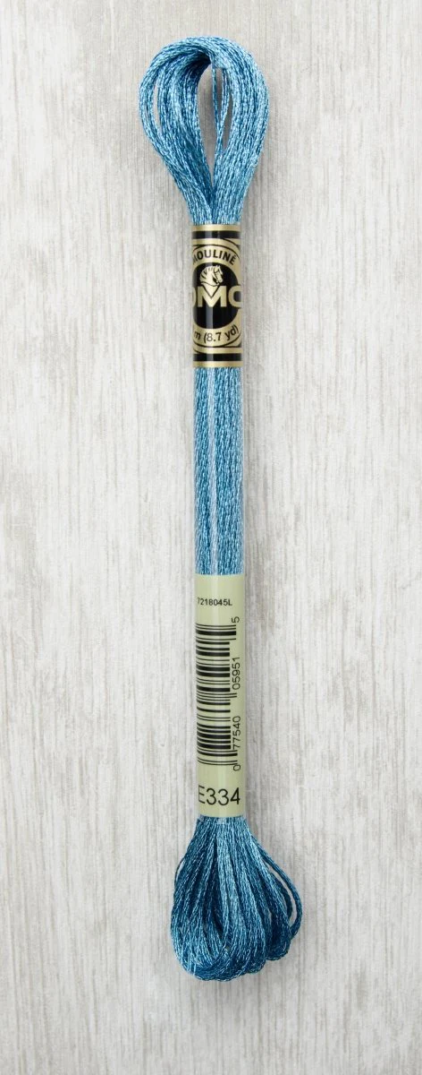 DMC Light Effects Embroidery Floss 8.7yd - E334 Blue Topaz