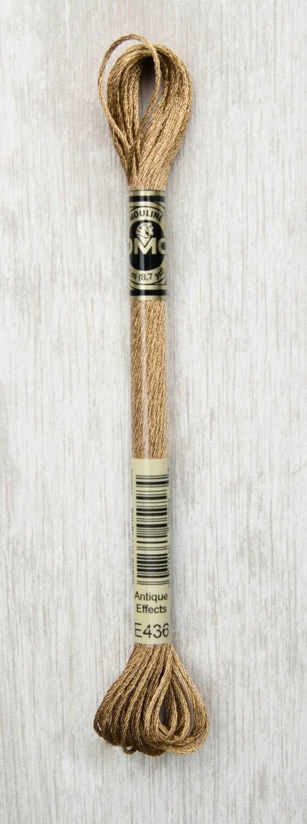 DMC Light Effects Embroidery Floss 8.7yd - E436 Golden Oak
