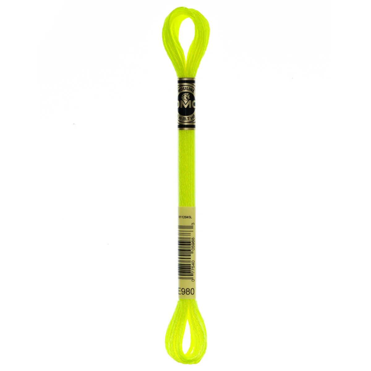 DMC Light Effects Embroidery Floss 8.7yd - E980 Neon Yellow