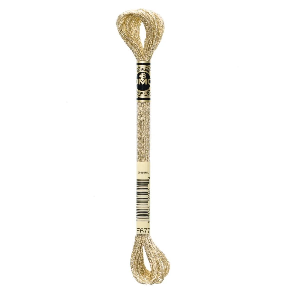 DMC Light Effects Embroidery Floss 8.7yd - E677 White Gold