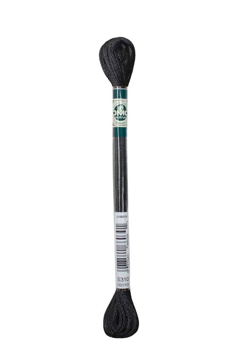 DMC Satin Floss 8.7yd - S310 Black
