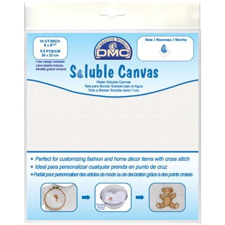 DMC Soluble Canvas 14 Count 8"X8.5"