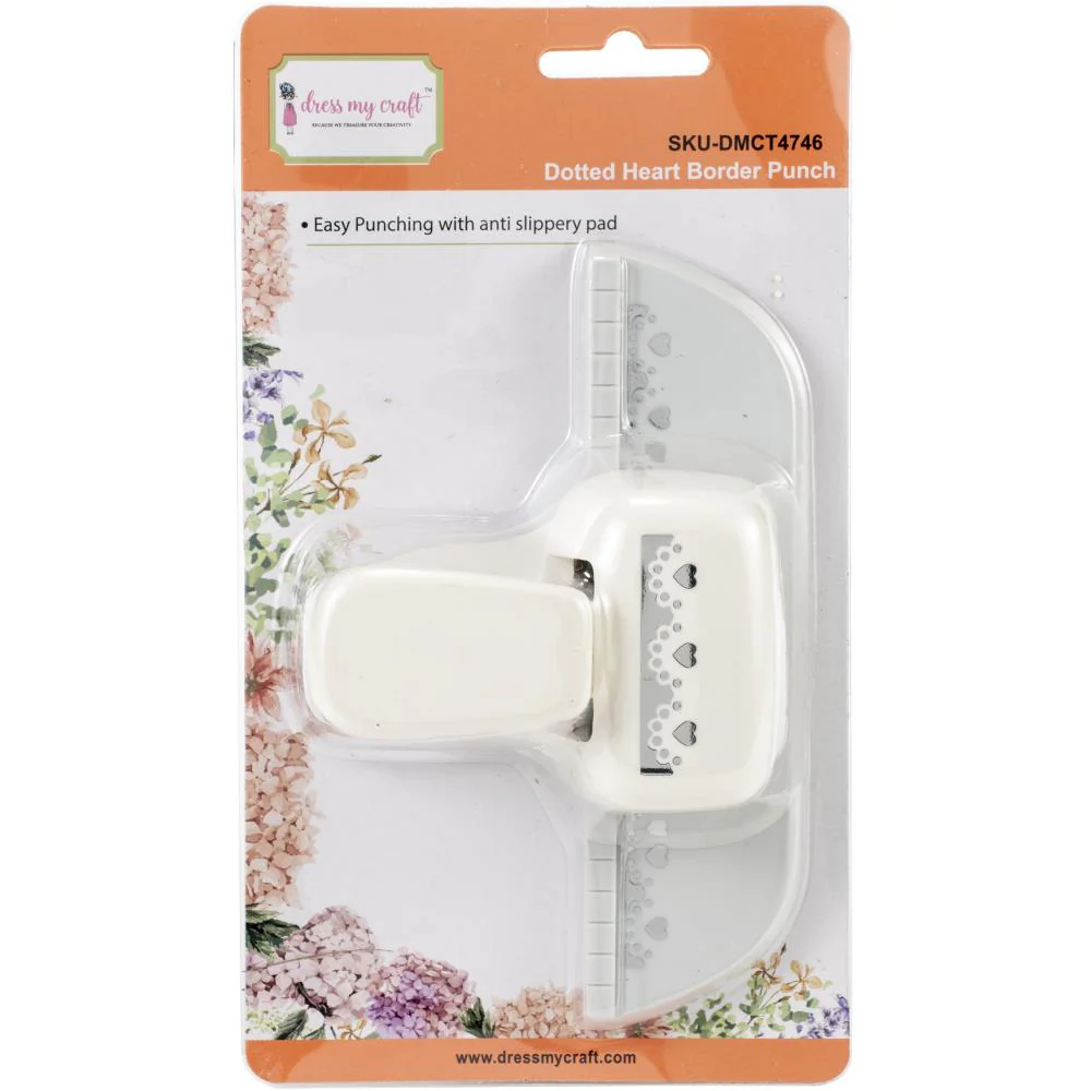 Dress My Craft Paper Punch - Dotted Heart Border Punch - Image 2
