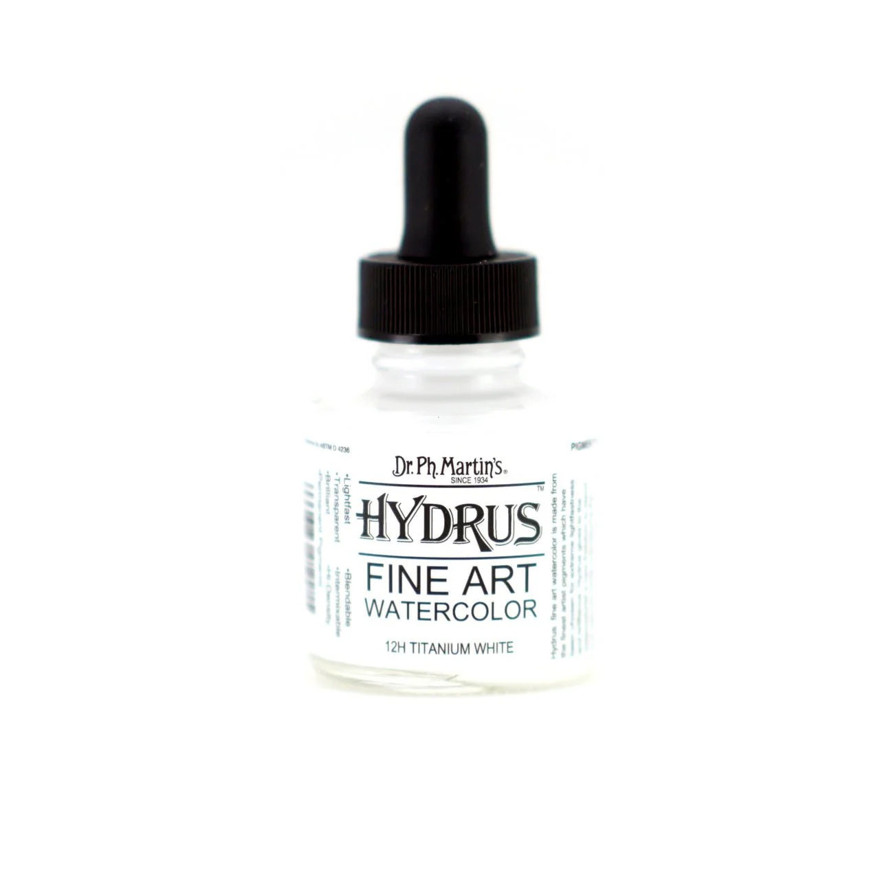 Dr. Ph Martin's Hydrus Fine Art Watercolor 1 fl. oz. - Titanium White