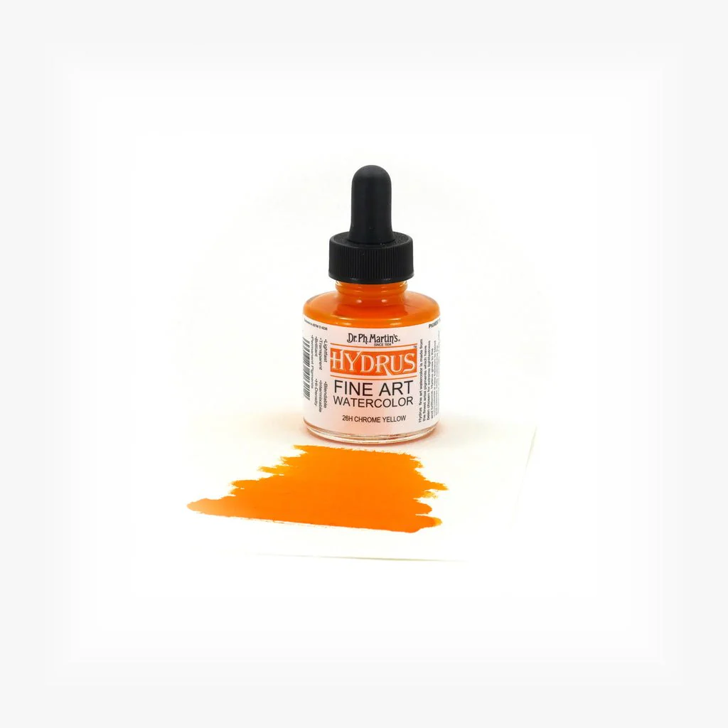 Dr. Ph Martin's Hydrus Fine Art Watercolor 1 fl. oz. - Chrome Yellow