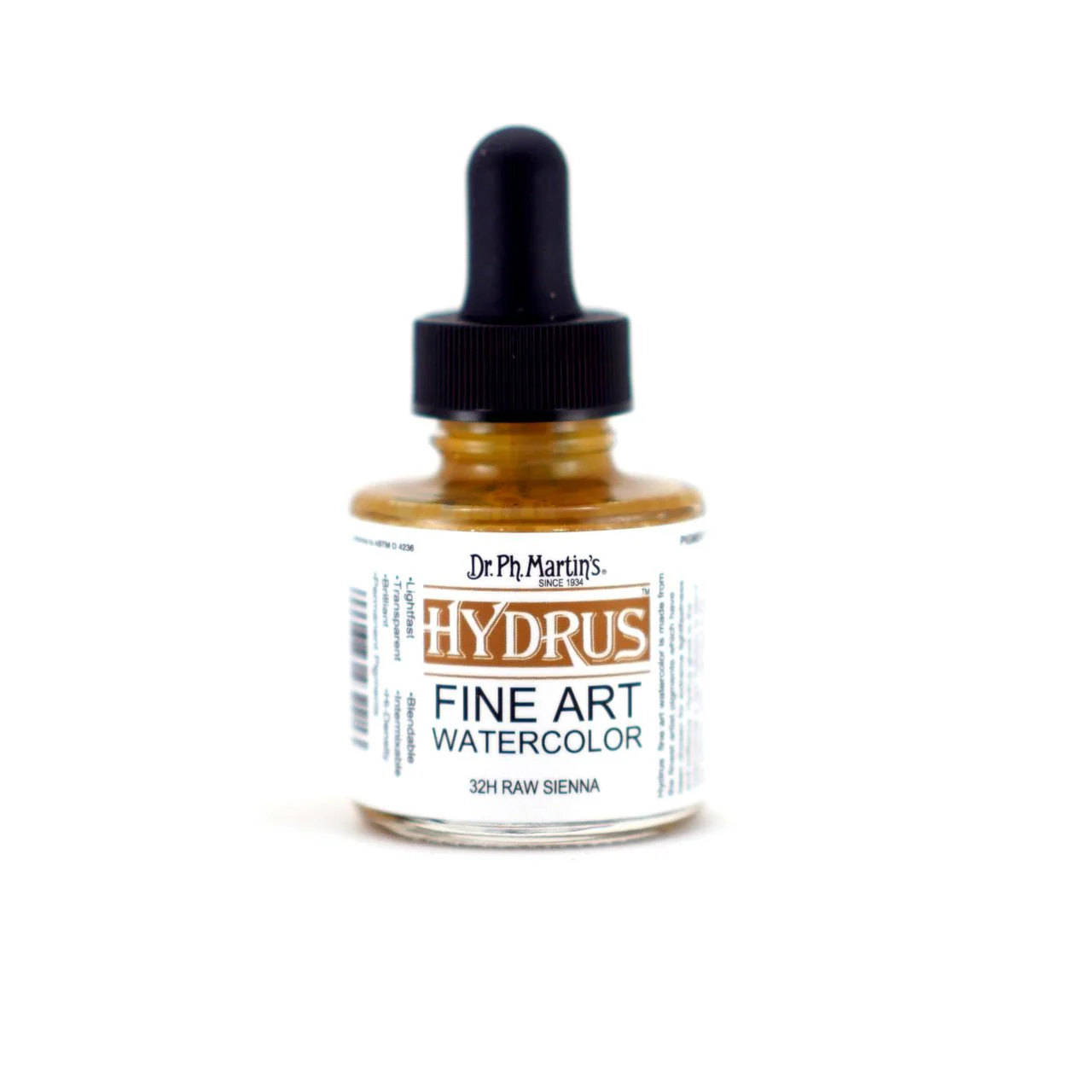 Dr. Ph Martin's Hydrus Fine Art Watercolor 1 fl. oz. - Raw Sienna