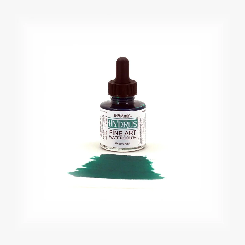 Dr. Ph Martin's Hydrus Fine Art Watercolor 1 fl. oz. - Blue Aqua