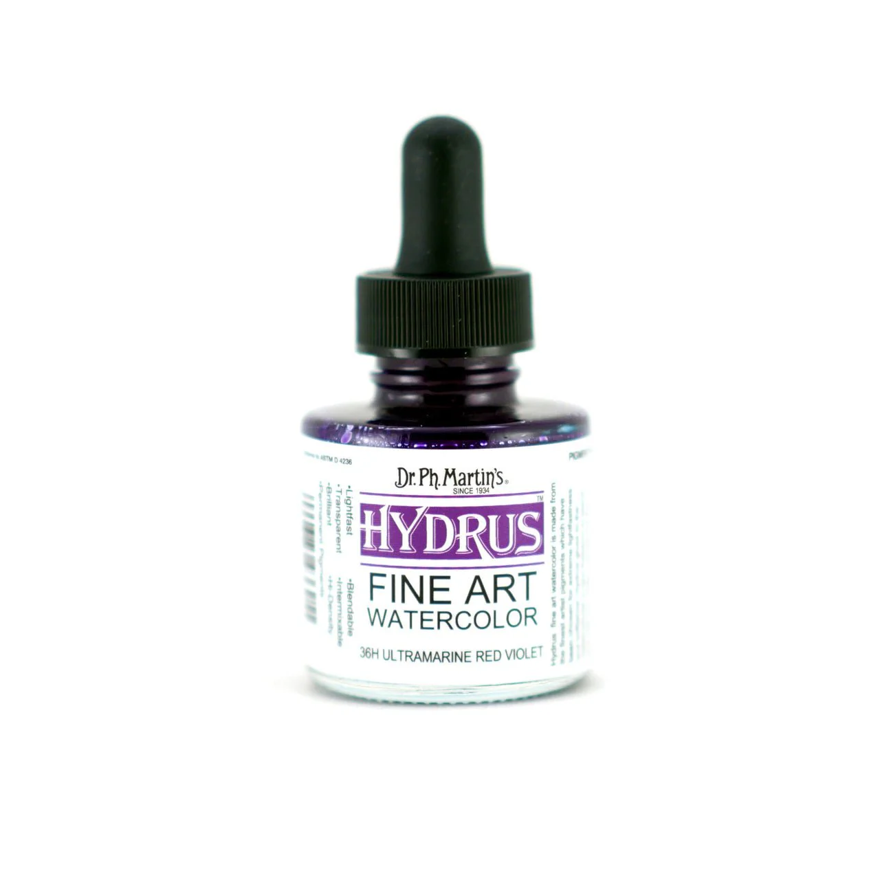 Dr. Ph Martin's Hydrus Fine Art Watercolor 1 fl. oz. - Ultramarine Red Violet