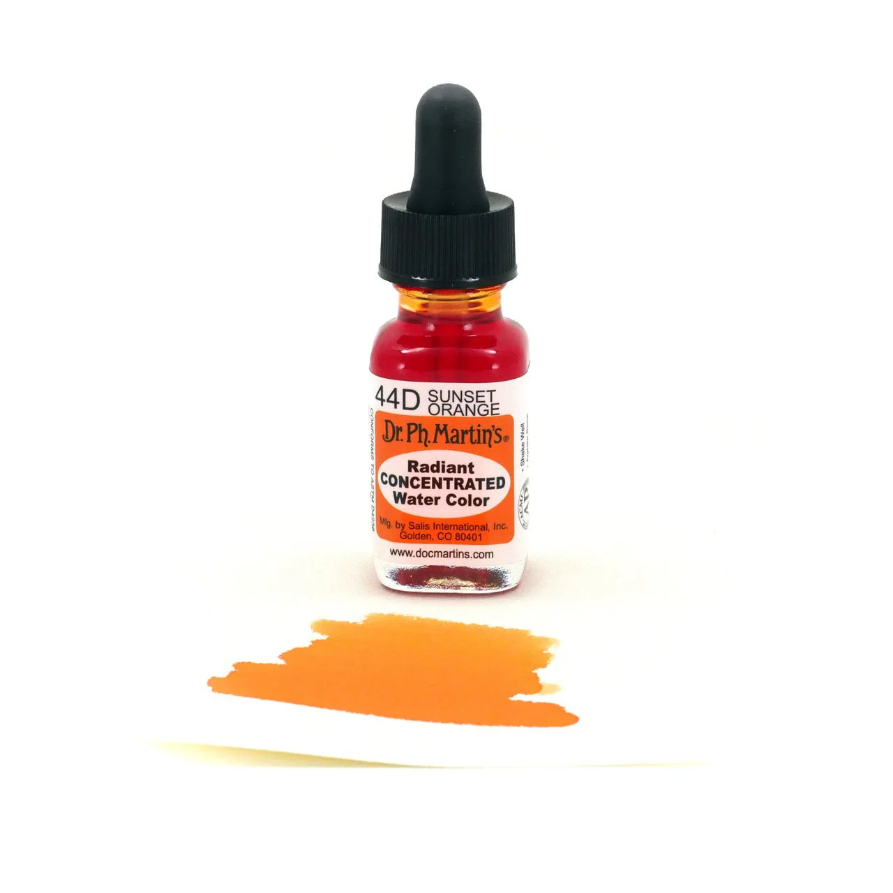 Dr. Ph Martin's Radiant Watercolor .5 oz - Sunset Orange