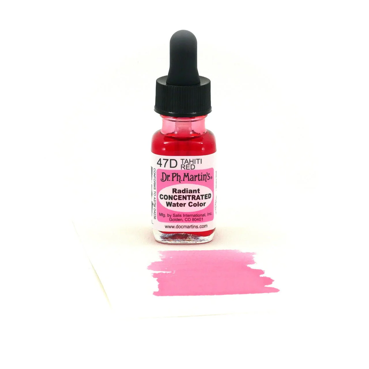 Dr. Ph Martin's Radiant Watercolor .5 oz - Tahiti Red