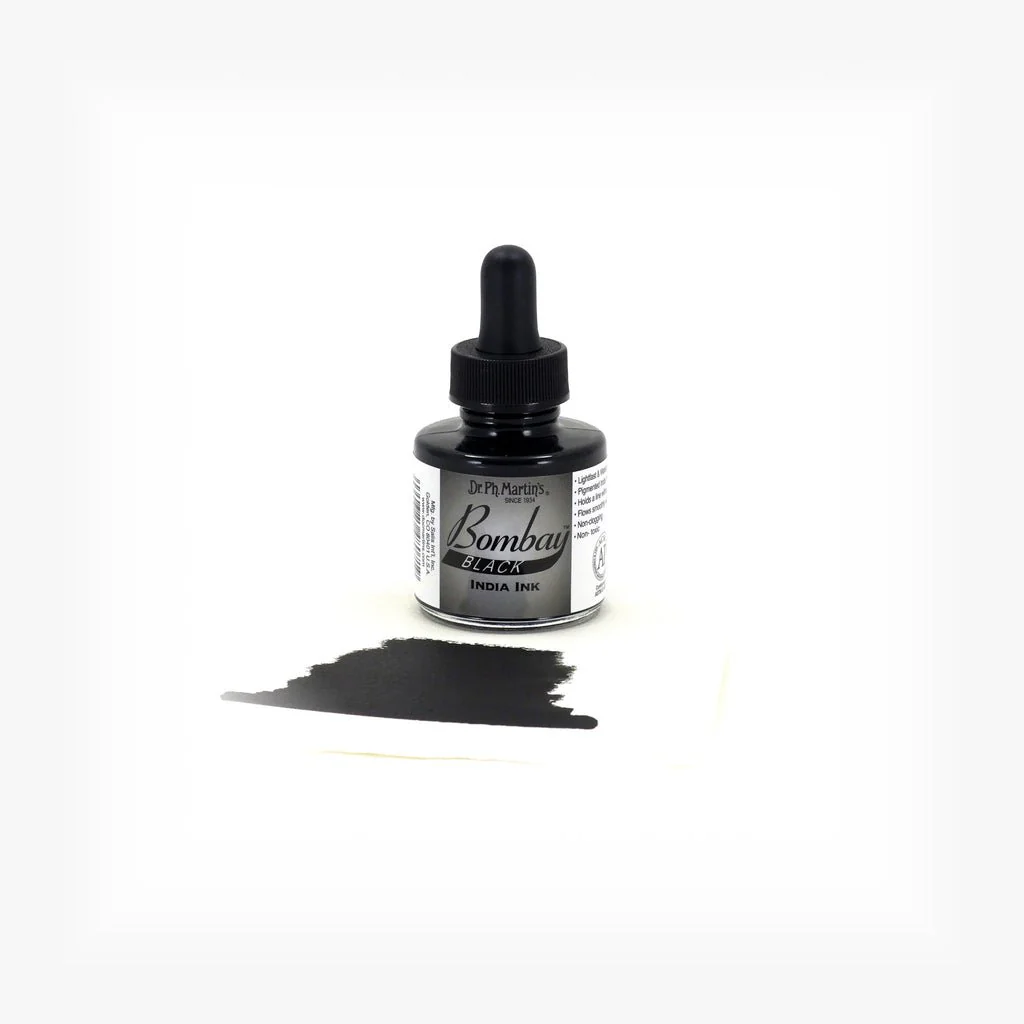 Dr. P.H. Martin Bombay India Ink 1oz - Black