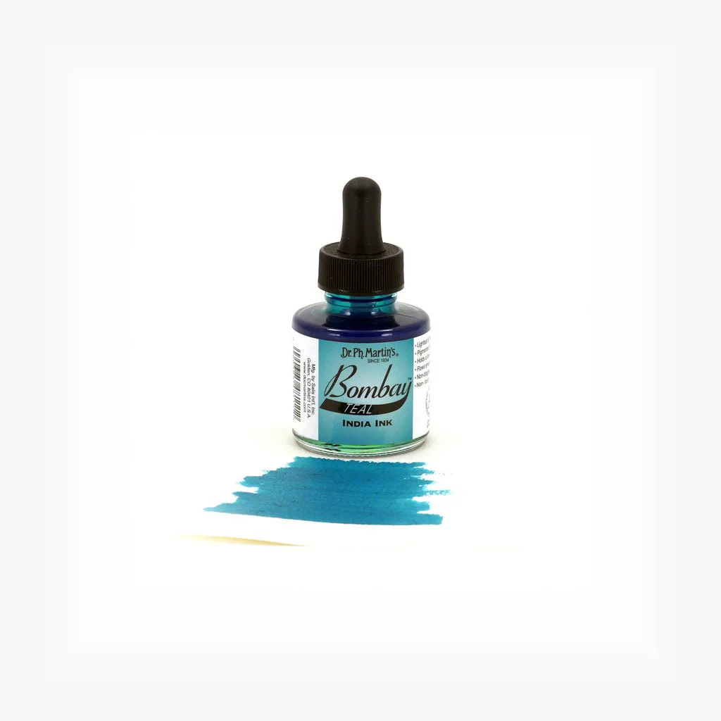 Dr. P.H. Martin Bombay India Ink 1oz - Teal