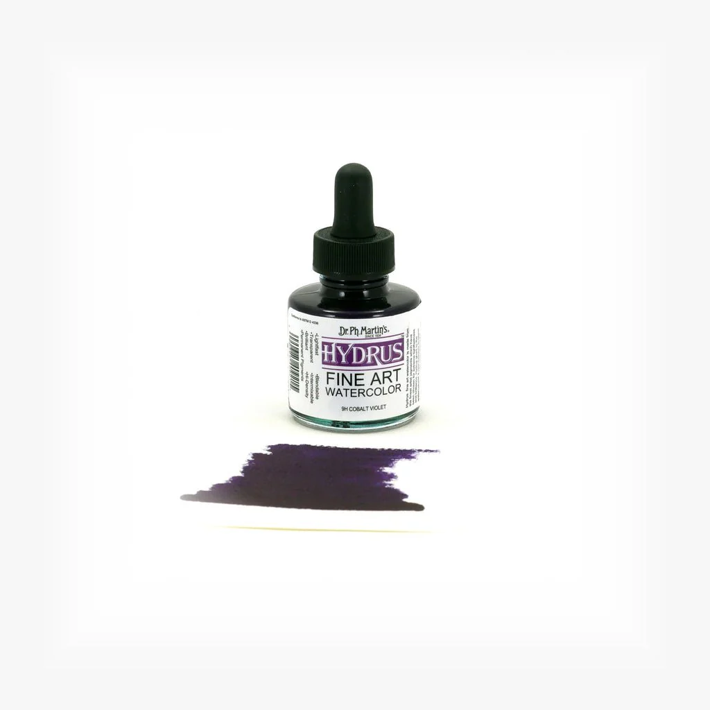Dr. Ph Martin's Hydrus Fine Art Watercolor 1 fl. oz. - Cobalt Violet