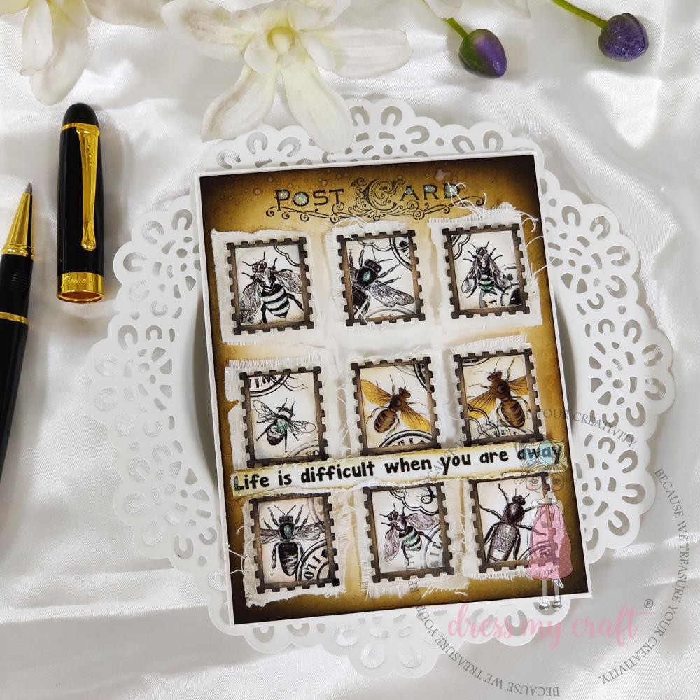 Dress My Craft Paper Punch - Postcard Ticket - Image 3