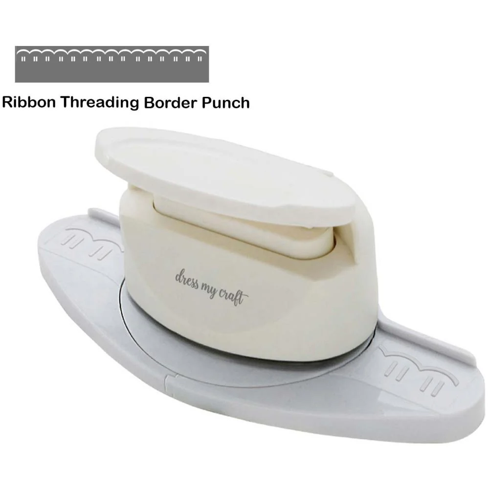 Dress My Craft Paper Punch - Ribbon Threading Border