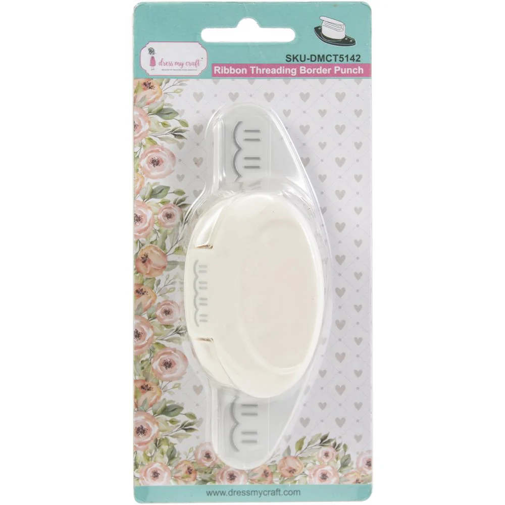 Dress My Craft Paper Punch - Ribbon Threading Border - Image 2