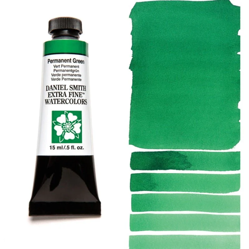 Daniel Smith Extra Fine Watercolor - Permanent Green 15 ml