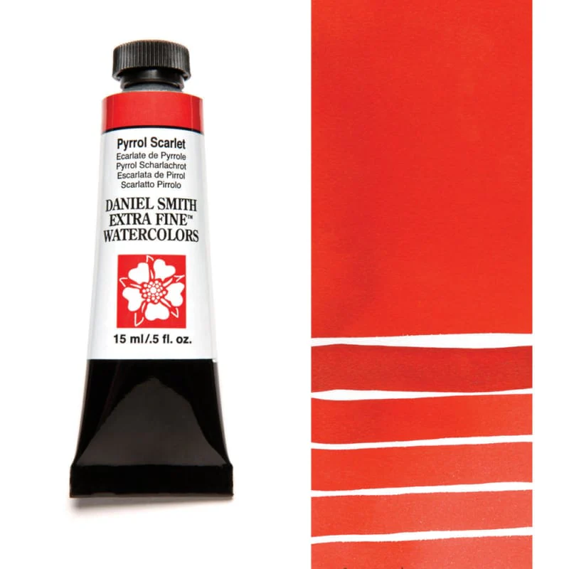 Daniel Smith Extra Fine Watercolor - Pyrrol Scarlet 15 ml