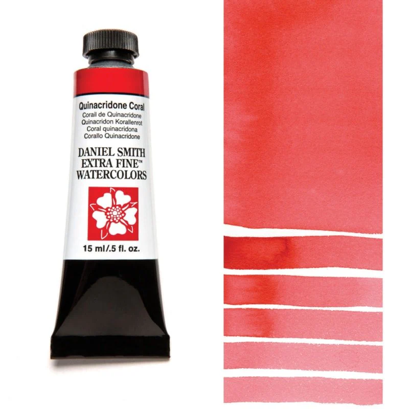 Daniel Smith Extra Fine Watercolor - Quinacridone Coral 15 ml