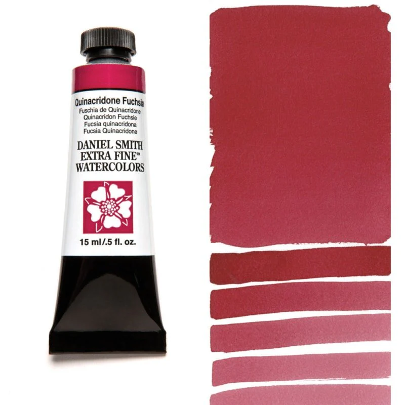 Daniel Smith Extra Fine Watercolor - Quinacridone Fuchsia 15 ml