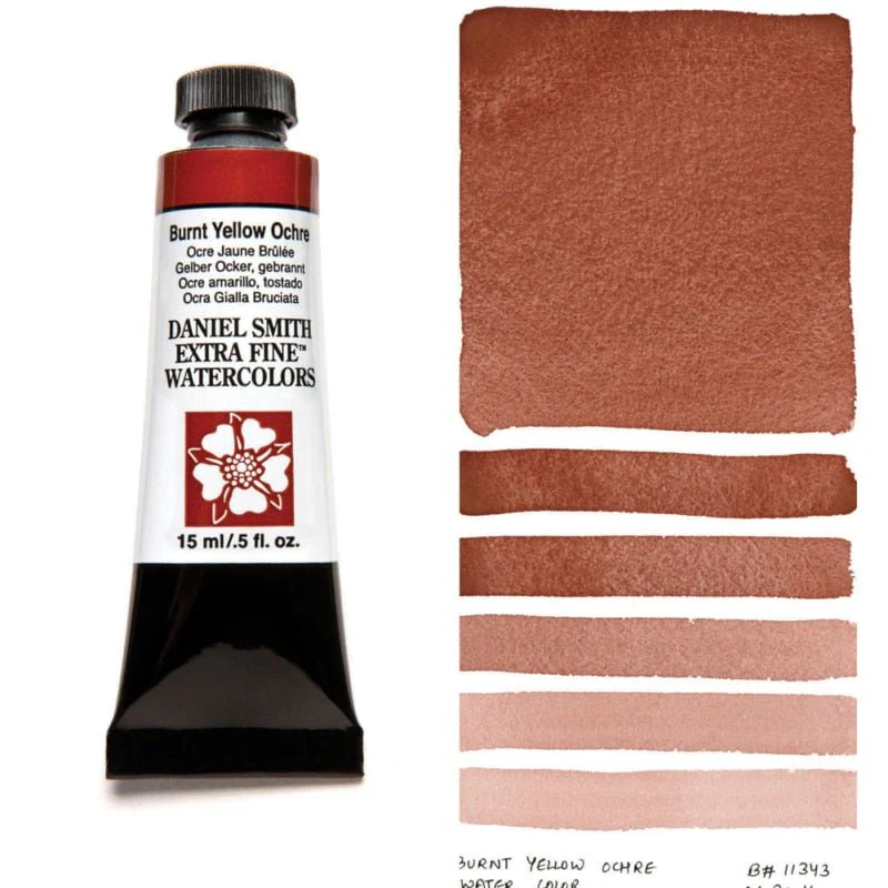 Daniel Smith Extra Fine Watercolor - Burnt Yellow Ochre 15 ml