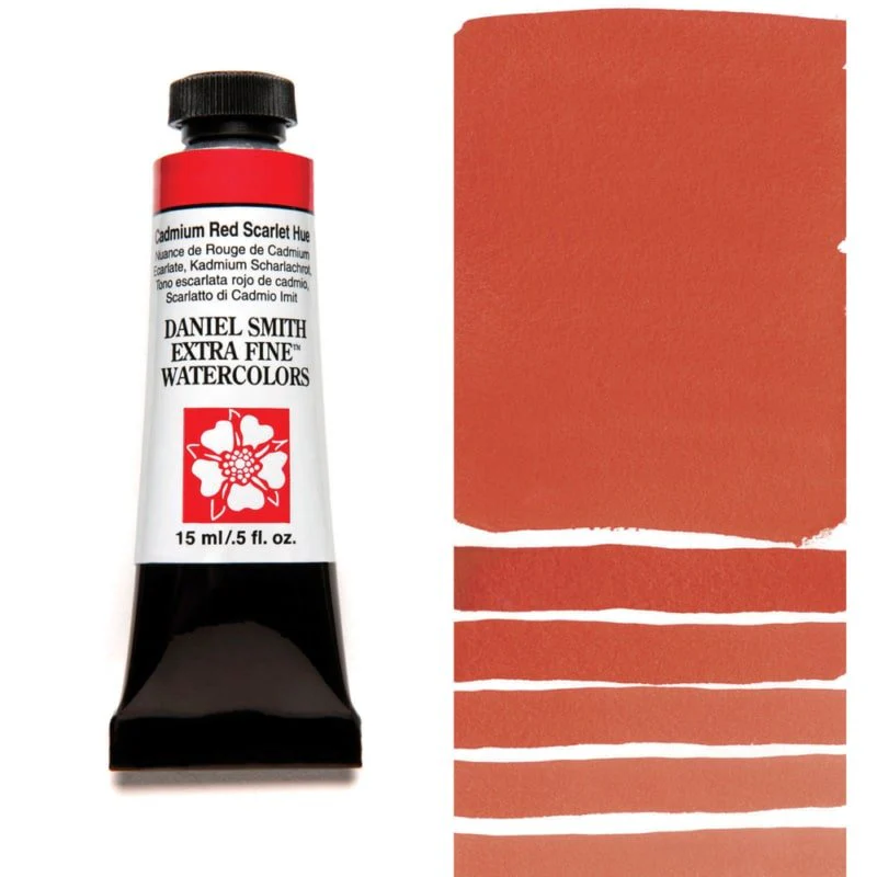 Daniel Smith Extra Fine Watercolor - Cadmium Red Scarlet Hue 15 ml