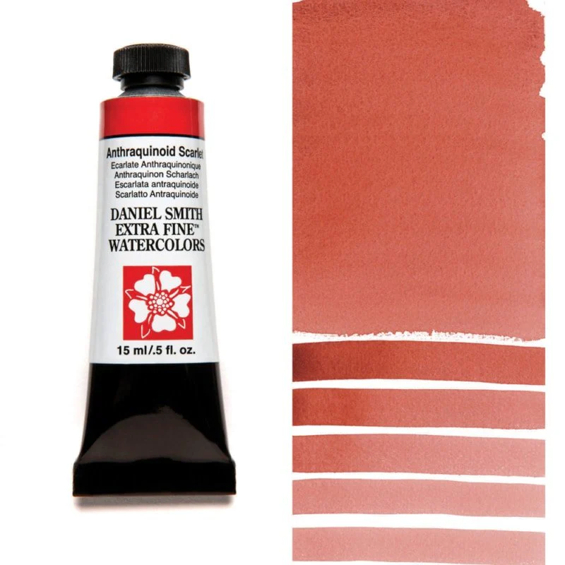 Daniel Smith Extra Fine Watercolor - Anthraquinoid Scarlet (PR168) 15 ml
